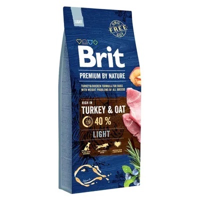 Brit Premium by Nature Light indyk i owies 15kg