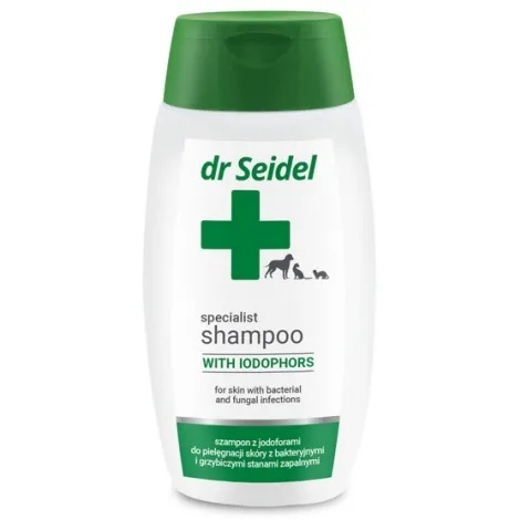 Dr Seidel Szampon dla psów i kotów Jodoforowy 220ml