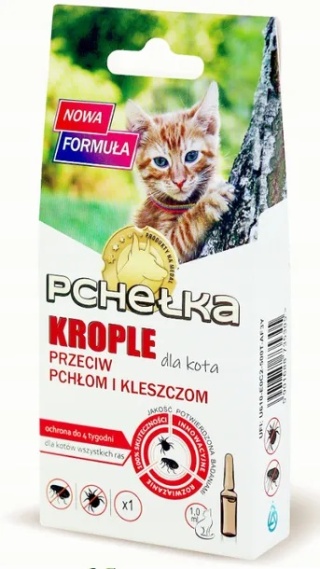 PCHEŁKA Krople dla Kota przeciwpasożytom 1,0 ml