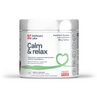 VetAcani przysmaki dla psa, suplement Calm&Relax 180g