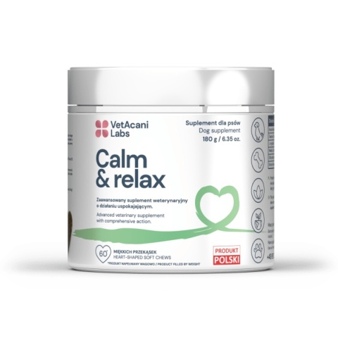 VetAcani przysmaki dla psa, suplement Calm&Relax 180g