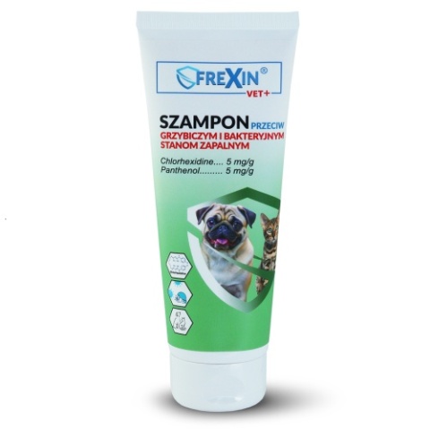 FREXIN VET Szampon przeciw grzybiczym i bakteryjnym stanom zapalnym dla psów i kotów 220g