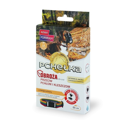 PCHEŁKA Obroża dla psa przeciw pchłom i kleszczom - 65cm