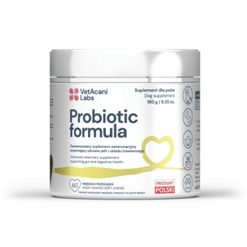 VetAcani przysmaki dla psa, suplement Probiotic Formula 180g