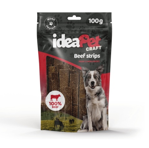 ideaPet Craft - Beef Strips 100g