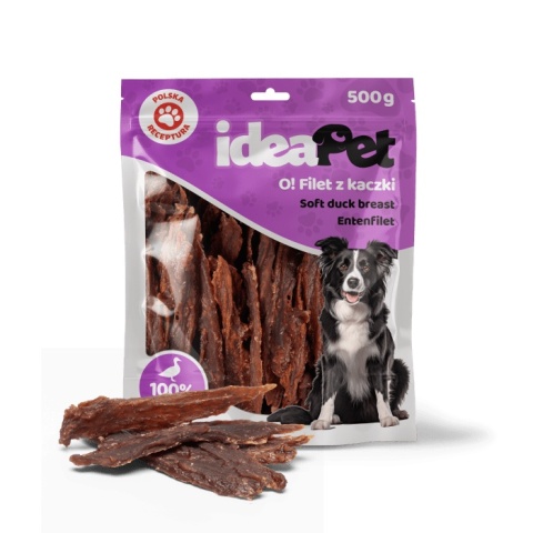 ideaPet Przysmak dla psa - Filet z kaczki 500g