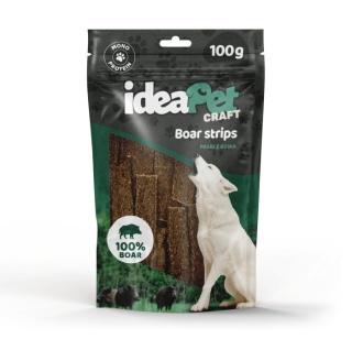 ideaPet Craft - Boar Strips 100g